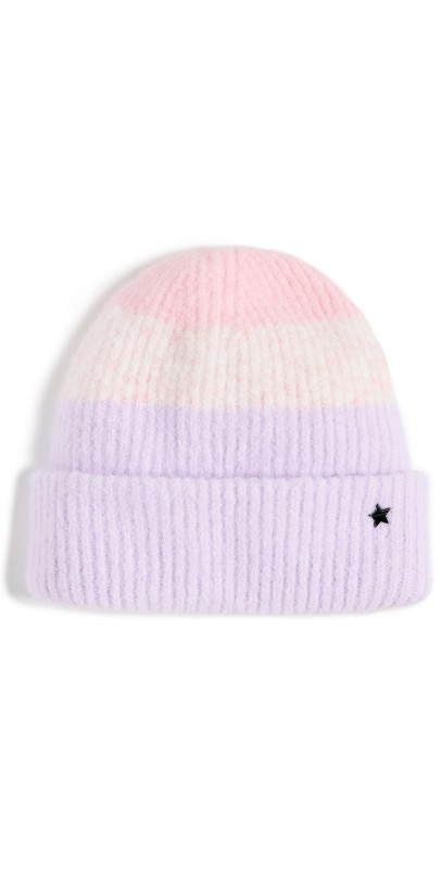Jocelyn Colorblock Knit Beanie Grey Mult