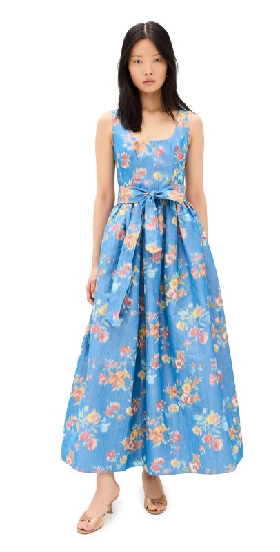 Shoshanna Wren Dress Sky Multi