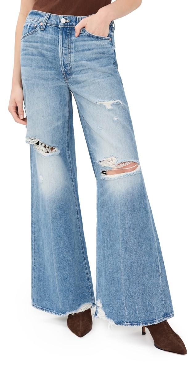 MOTHER The Ditcher Roller Sneak Jeans Iykyk