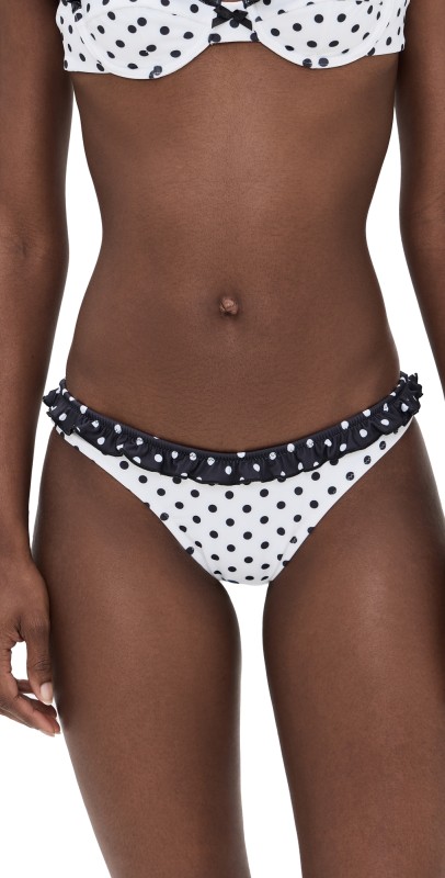 Bananhot Jussy Bikini Bottoms White Polka