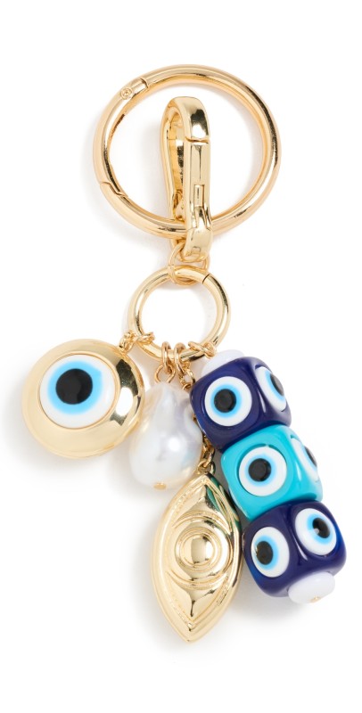 BaubleBar Eyes For The Good Life Bag Charm Blue/Gold