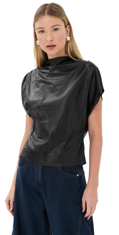 TWP Wish You Would Blouse Dark Midnight
