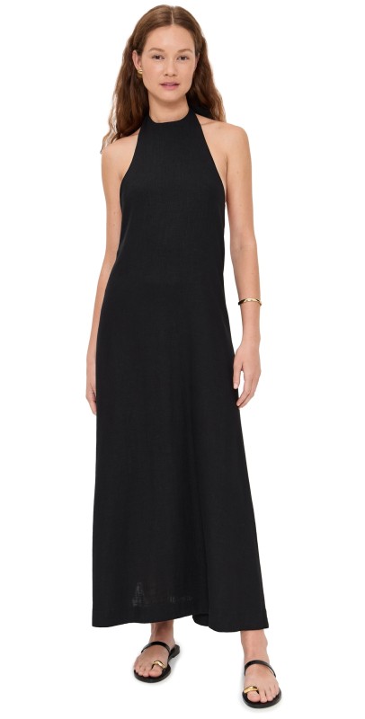 Sold Out NYC The Fete Linen Dress Black