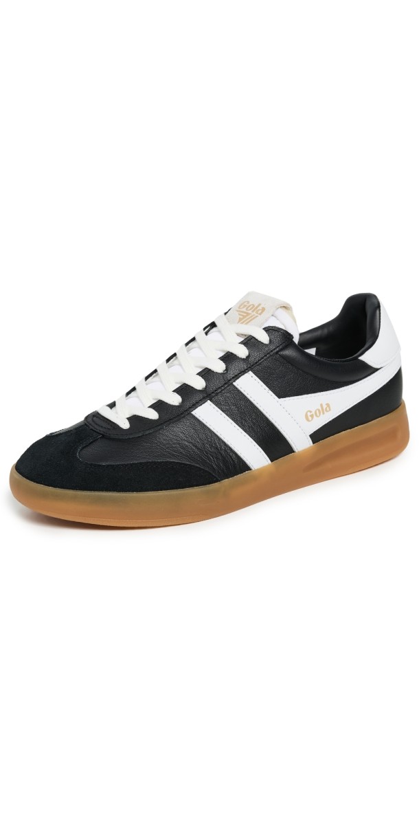 Gola Cyclone Leather Sneakers Black/White/Gum