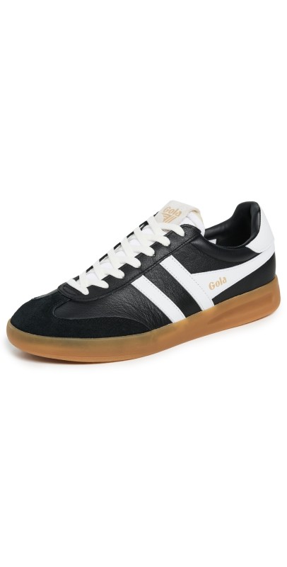 Gola Cyclone Leather Sneakers Black/White/Gum