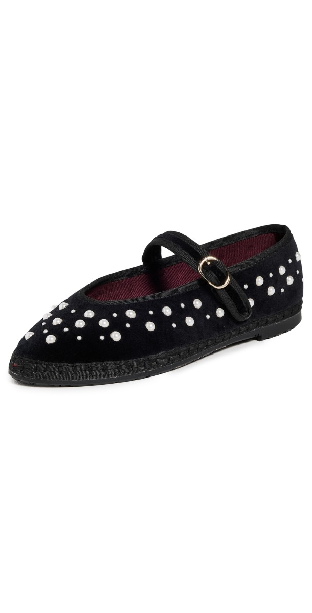 Flabelus Flabelus x Sea NYC Pearl Mary Jane Flats Pearl