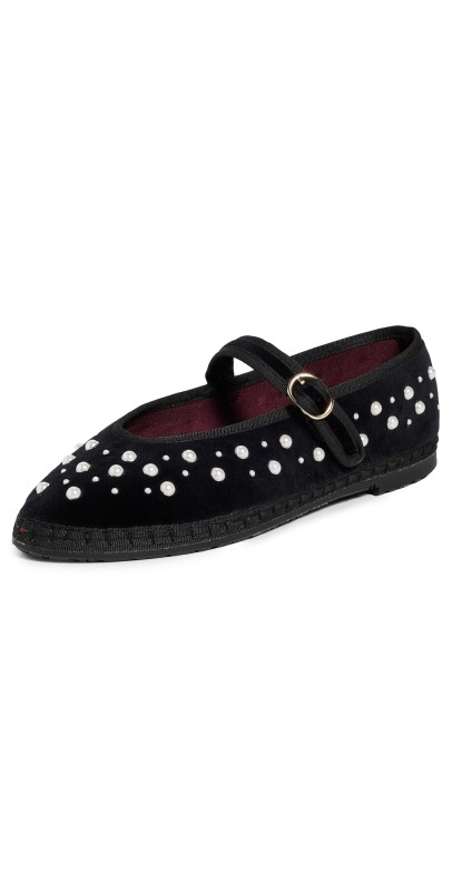 Flabelus Flabelus x Sea NYC Pearl Mary Jane Flats Pearl