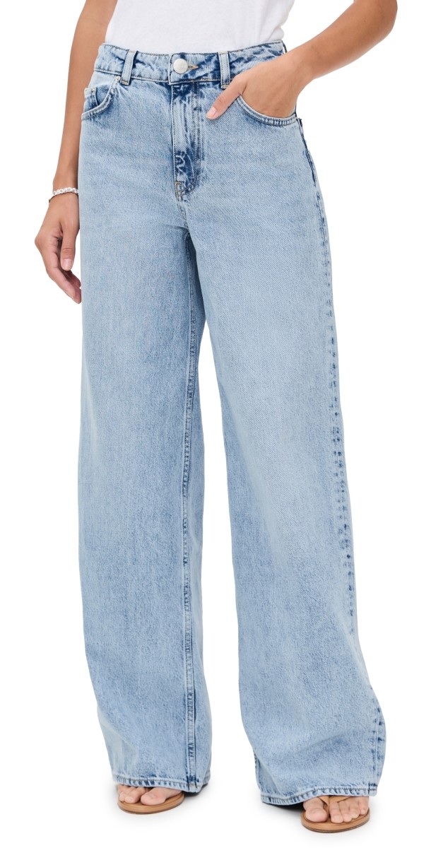 ALIGNE Loose Wide Leg Jeans Powder Blue