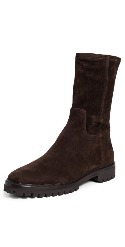 Loeffler Randall Danny 35mm Tall Ankle Lug Sole Boots Tmoro