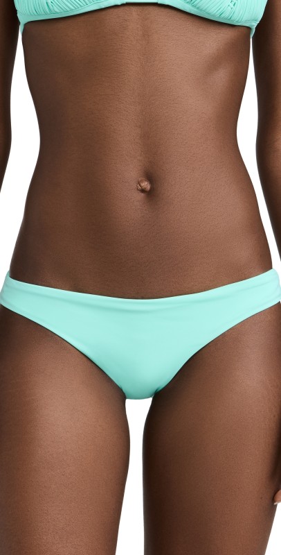 PQ Swim Basic Ruched Bikini Bottoms Seafoam