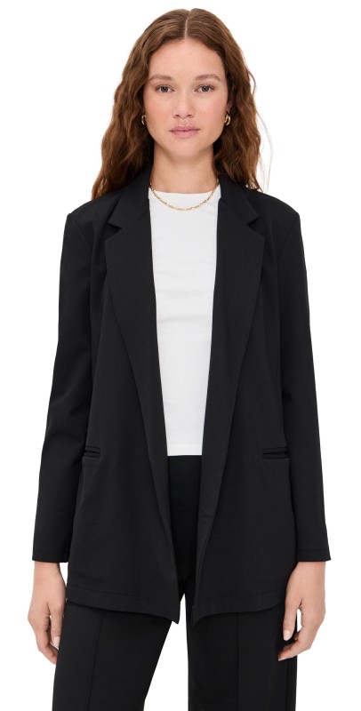 RIPLEY RADER Ponte Knit Oversized Blazer Black