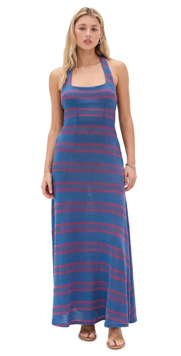 87Origins Ijo Dress Red/Blue