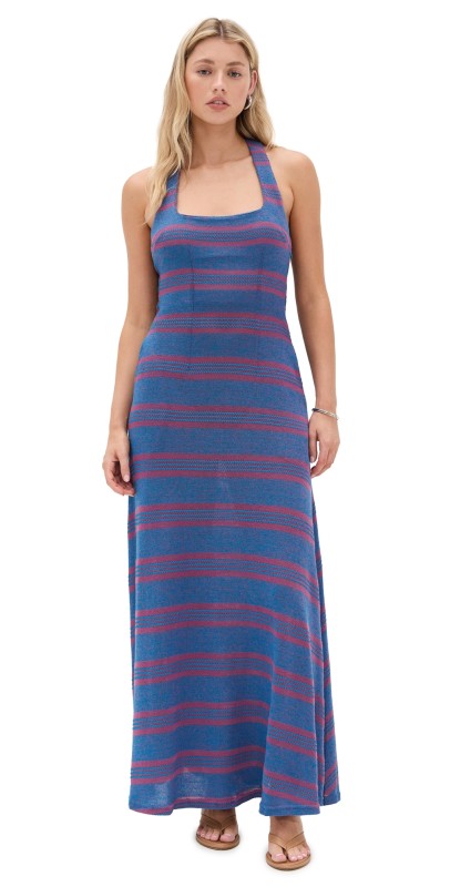 87Origins Ijo Dress Red/Blue