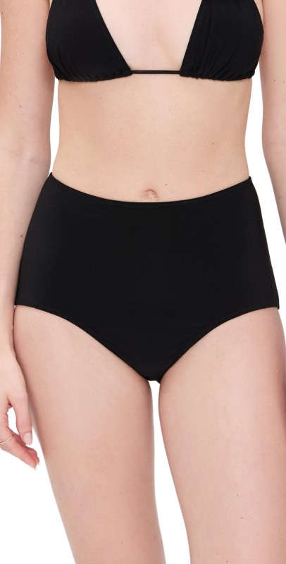 Norma Kamali High Rise Boy Short Bottoms Black