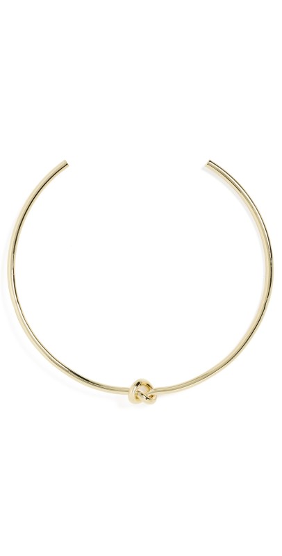 SHASHI Knot Cuff Necklace Gold