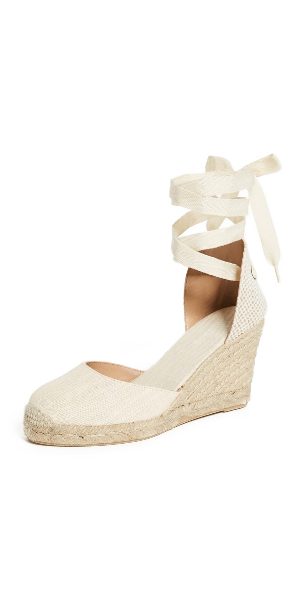 Soludos Tall Wedge Espadrilles Blush