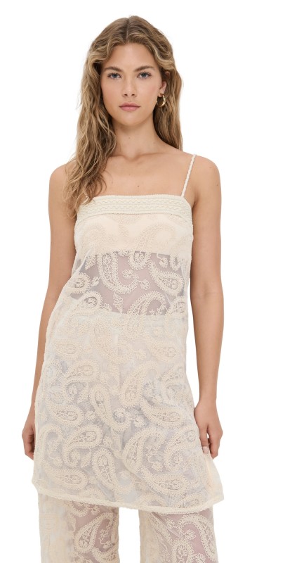 Dress To Lace Tunic Off White