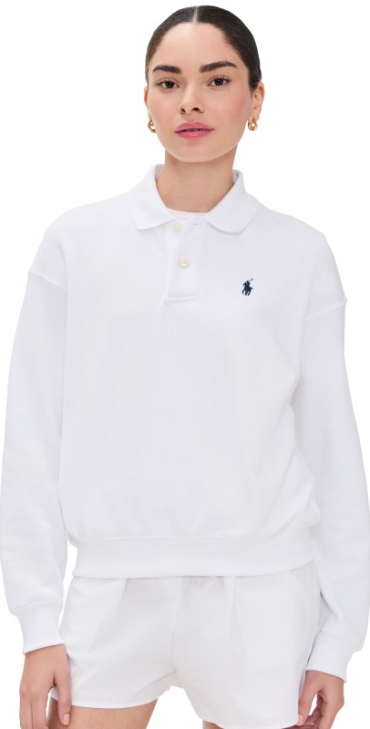 Polo Ralph Lauren Polo Collar Sweatshirt White