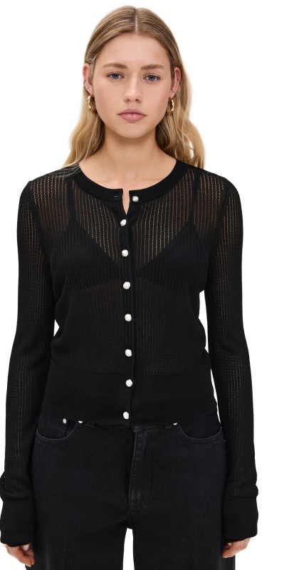 rag & bone Molly Cardigan Black