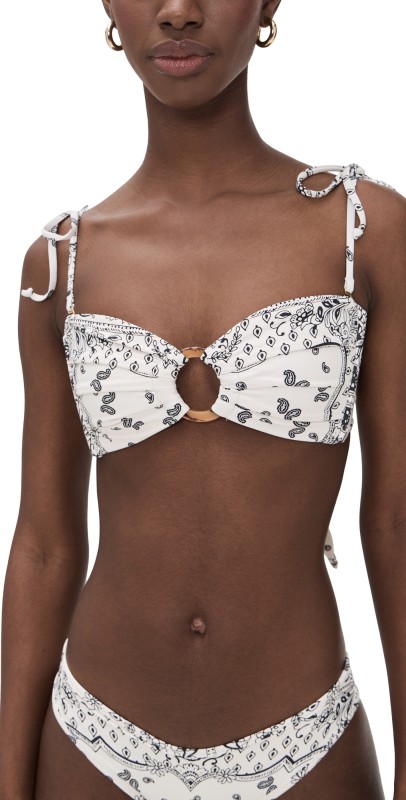 Montce Ivy Bandana Tori Ties Bandeau Bikini Top Ivy Bandana