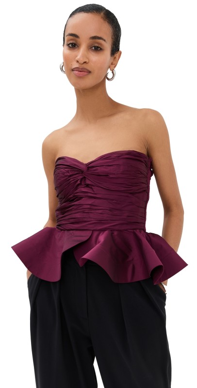By Efrain Mogollon Maestranza Top Burgundy