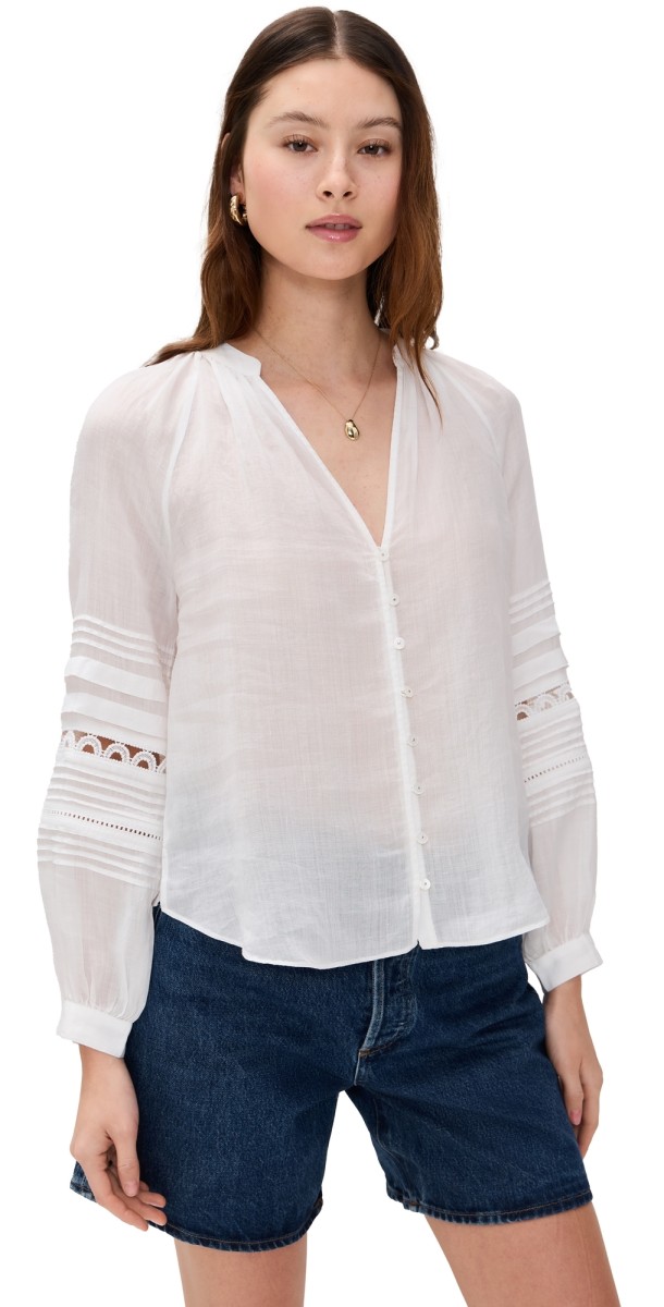 Veronica Beard Ailani Top Off White