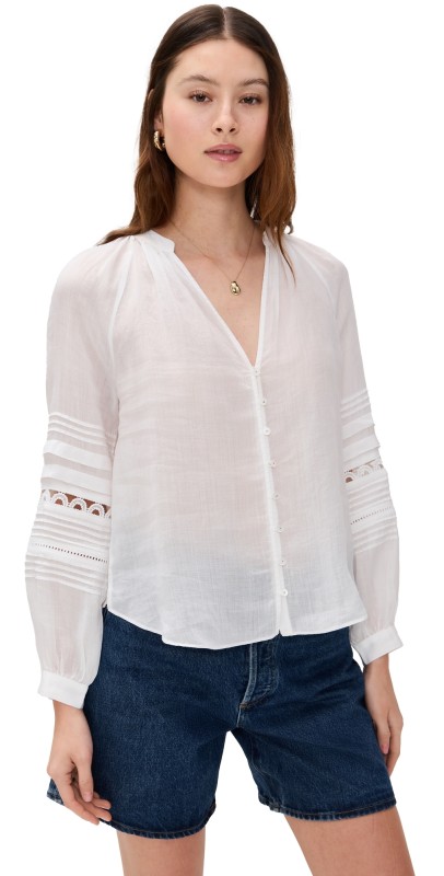 Veronica Beard Ailani Top Off White