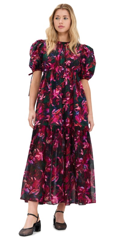 Ulla Johnson Collage Dress Hibiscus