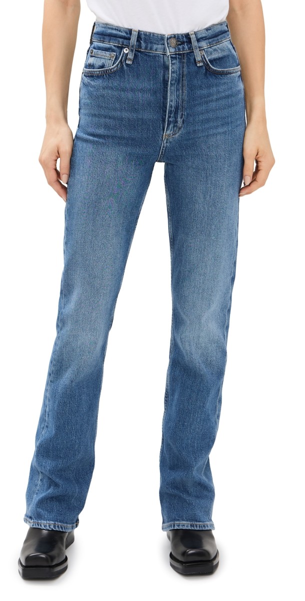 rag & bone Peyton High Rise Full Length Bootcut Jeans Allie