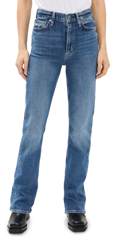 rag & bone Peyton High Rise Full Length Bootcut Jeans Allie