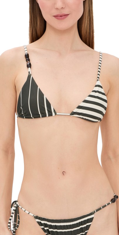 SIR. Leilana String Triangle Top Garden Stripe
