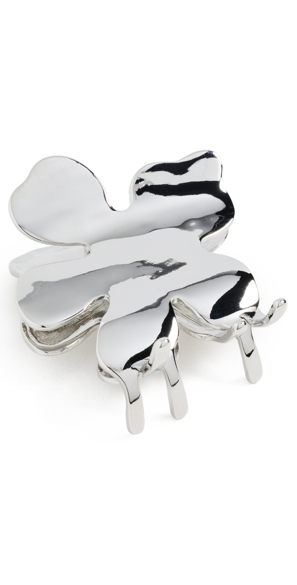 Lele Sadoughi Lily Claw Clip Silver