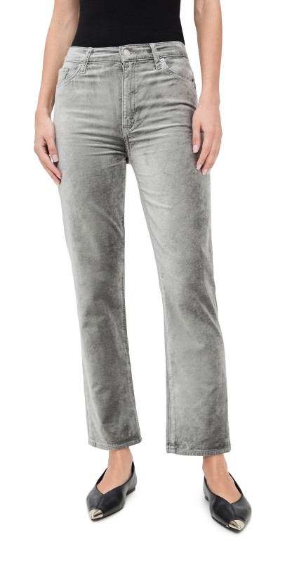 FRAME Le Sleek Straight Jeans Oyster Velvet