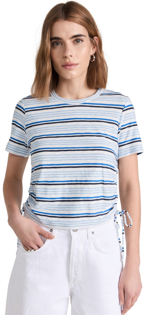 Veronica Beard Jean Tazi Tee Marine Multi