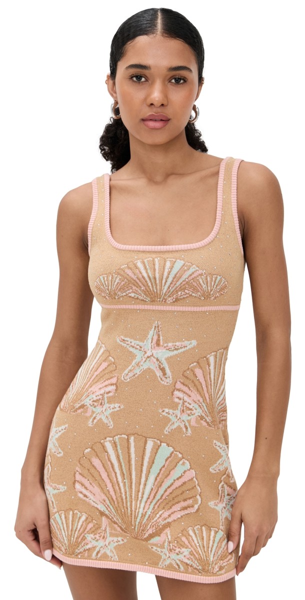 Retrofête Kensington Knit Dress Metallic Multi