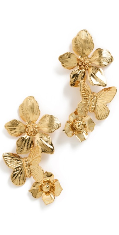 Jennifer Behr Mallory Earrings Gold
