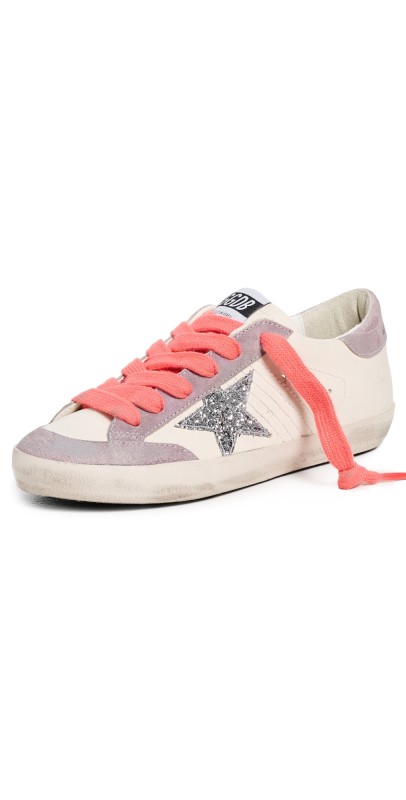 Golden Goose Super Star Sneakers White/Lilac/Silver