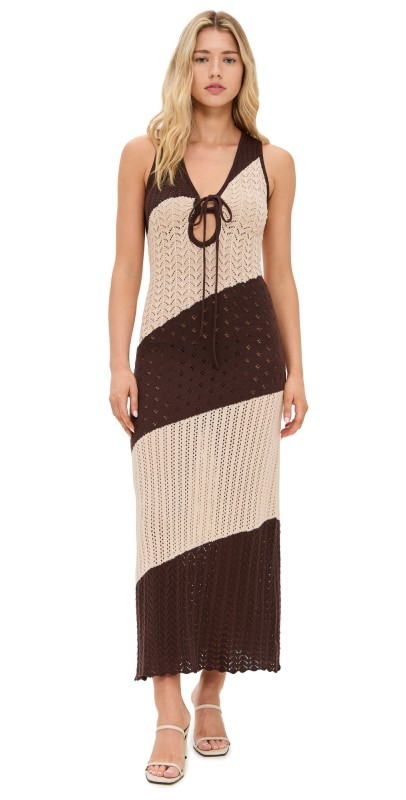 Seven Wonders Julie Maxi Dress Sand/Choc