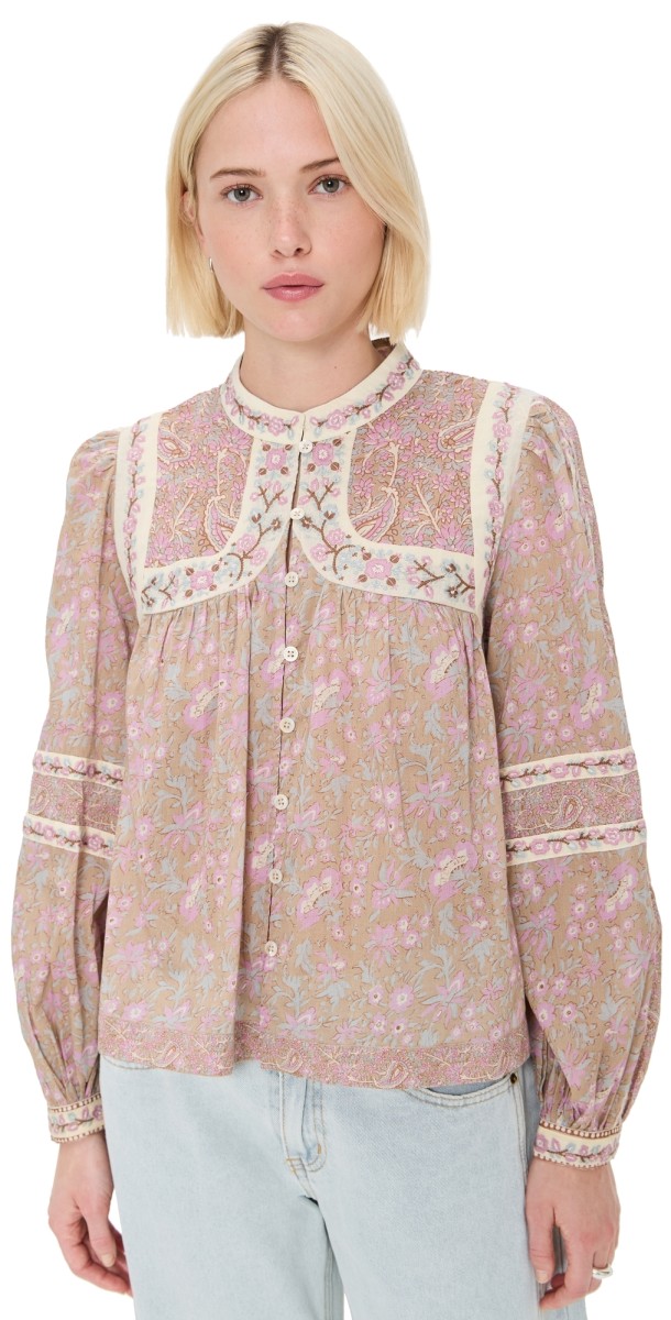 Sea Gisela Print Blouse Pink