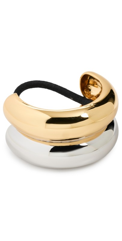 LELET NY Glossy Double Arch Pony Cuff Mixed Metal
