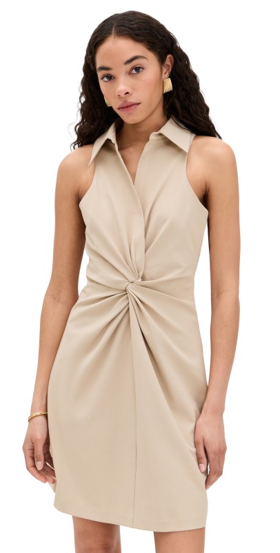 Cinq à Sept Sleeveless Mckenna Dress Khaki