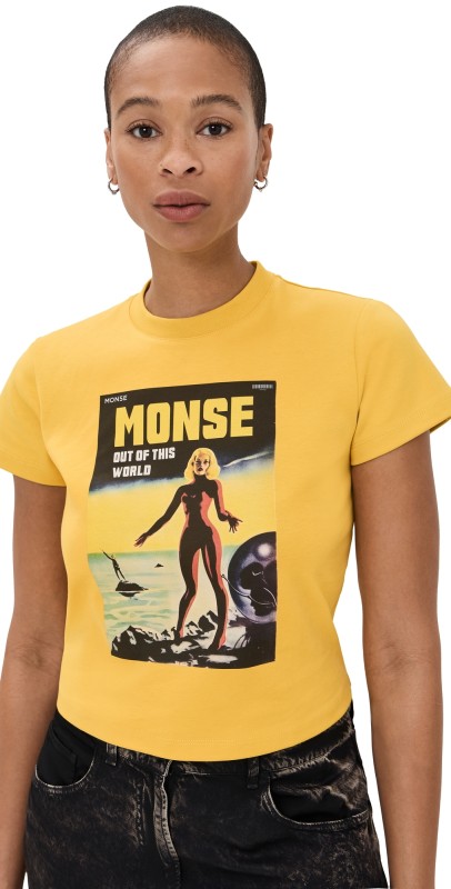 Monse Monse Lady Graphic Tee Yellow