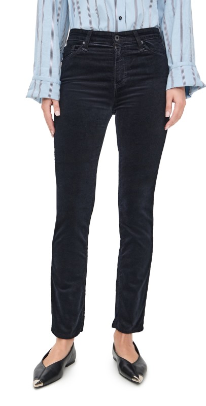 AG Mari Velvet Pants Super Black