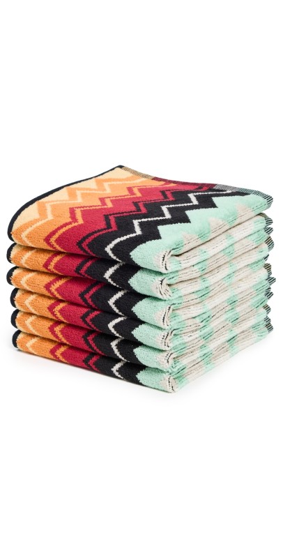 Missoni Giacomo Face Towels 30x30 6 Piece Set T59