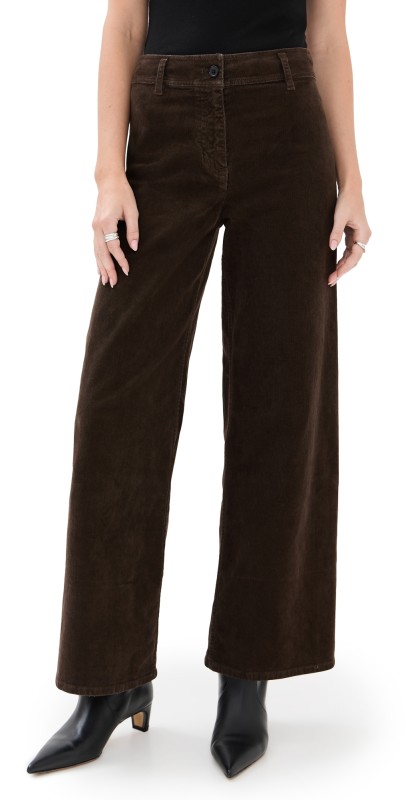 Nili Lotan Megan Pants Chocolate Brown