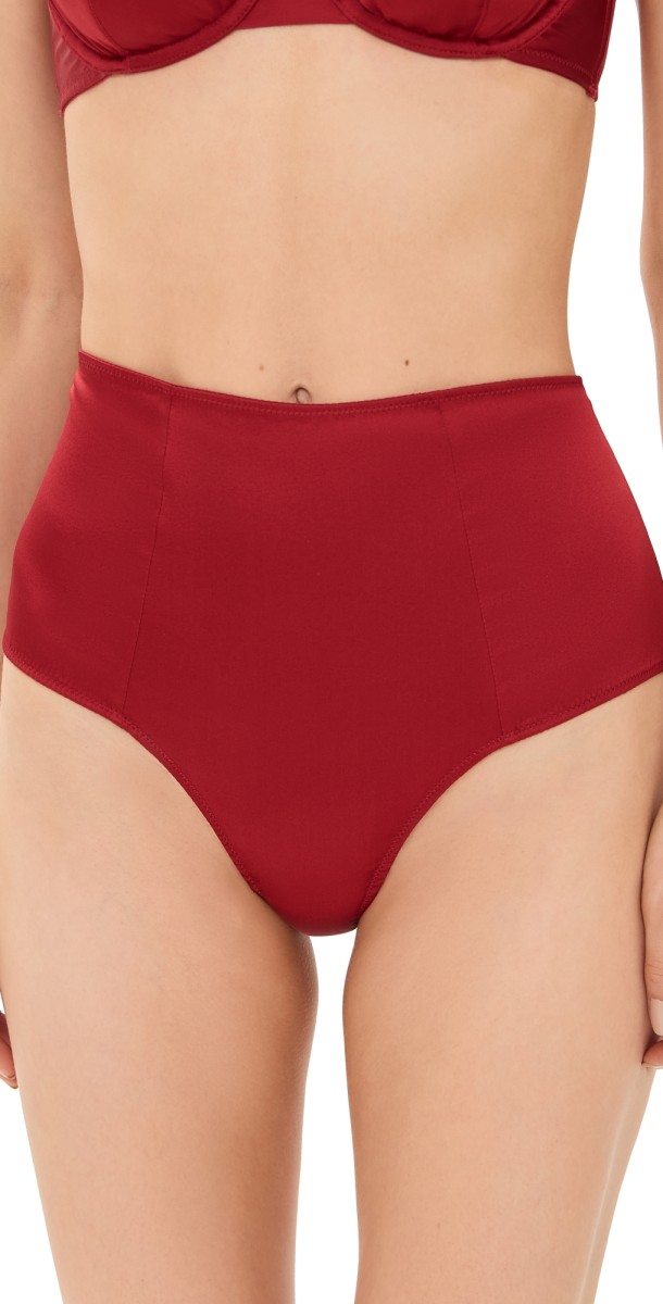 Kiki De Montparnasse Tous Les Jours High Waist Panties Red