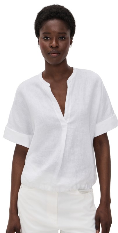 Vince Dolman Sleeve Pullover Optic White