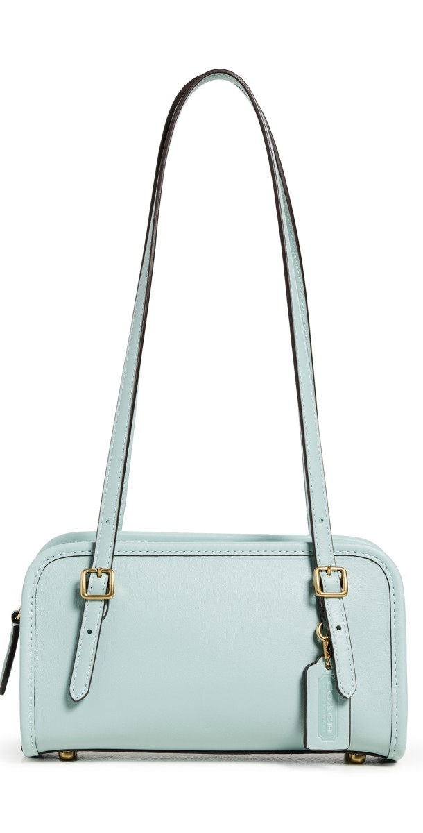 Coach Glovetanned Leather Swing Zip Bag 20 B4/Light Blu