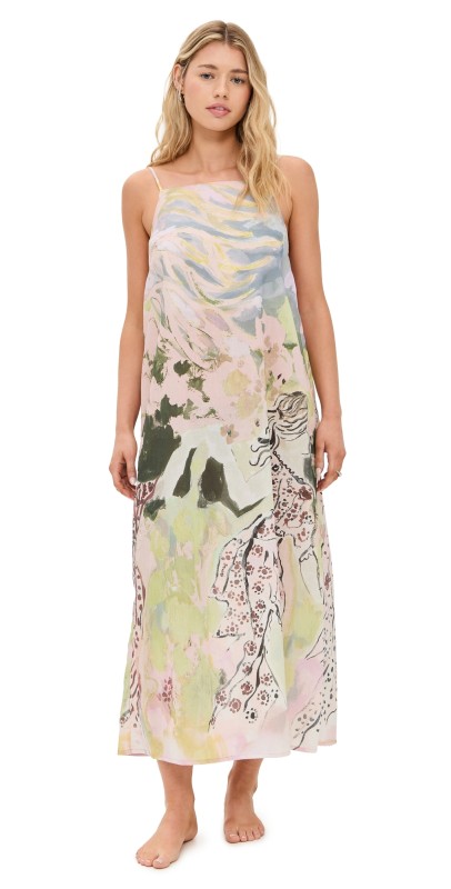 Desmond & Dempsey Square Nightie Multi