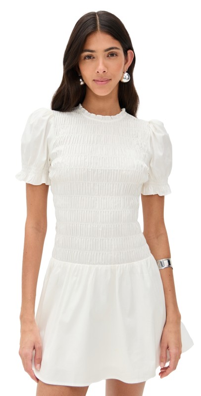 Reformation Leannah Dress White